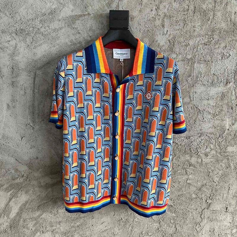 Casablanca Larche De Nuit Knit Polo Shirt